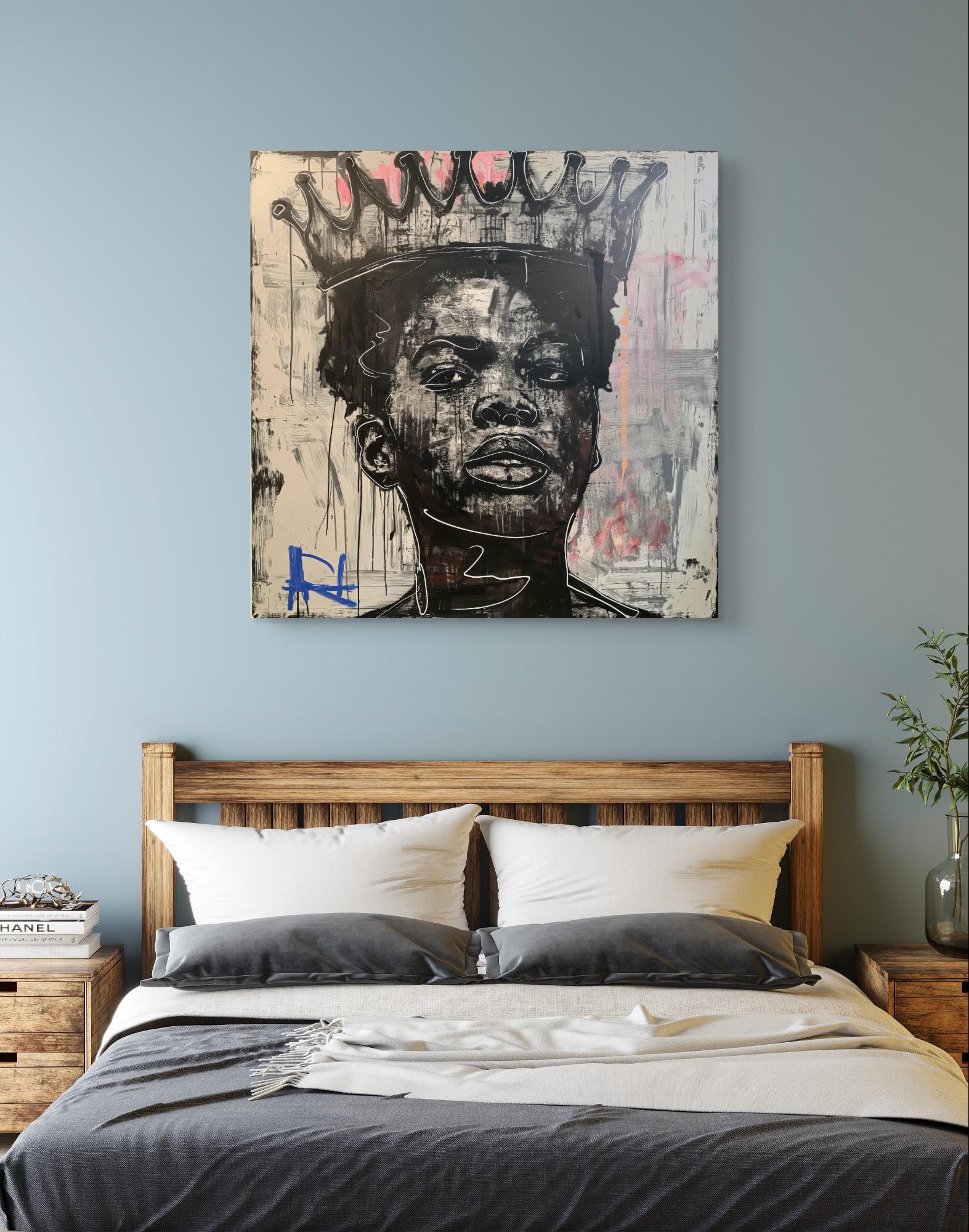 Abstract Portrait Art
Crowned Royalty Canvas
Modern Empowerment Art
Vibrant Colorful Wall Art
Urban-Inspired Artwork
Minimalist Canvas Prints
Contemporary Wall Decor
Black and White Canvas
Bold Artistic Portrait
Color Accents Canvas Art