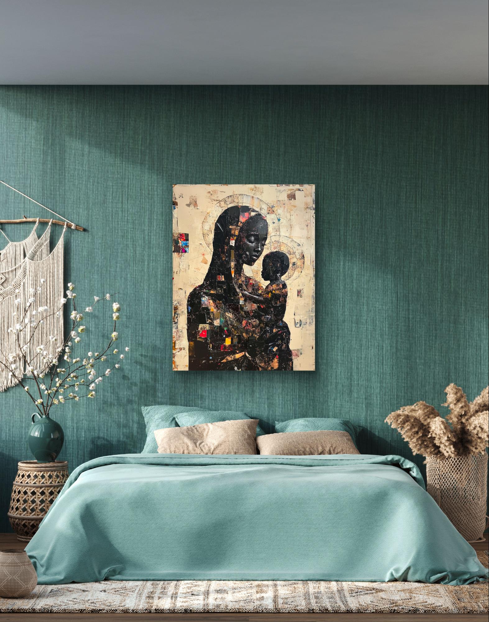 Afrocentric Art
Madonna and Child Painting
African American Religious Art
Black Madonna Canvas
Ethnic Motherhood Artwork
Spiritual Wall Decor
Hand-Stretched Canvas Print
Fade-Resistant Art
Cultural Heritage Art
Modern Religious Art
Contemporary Art
