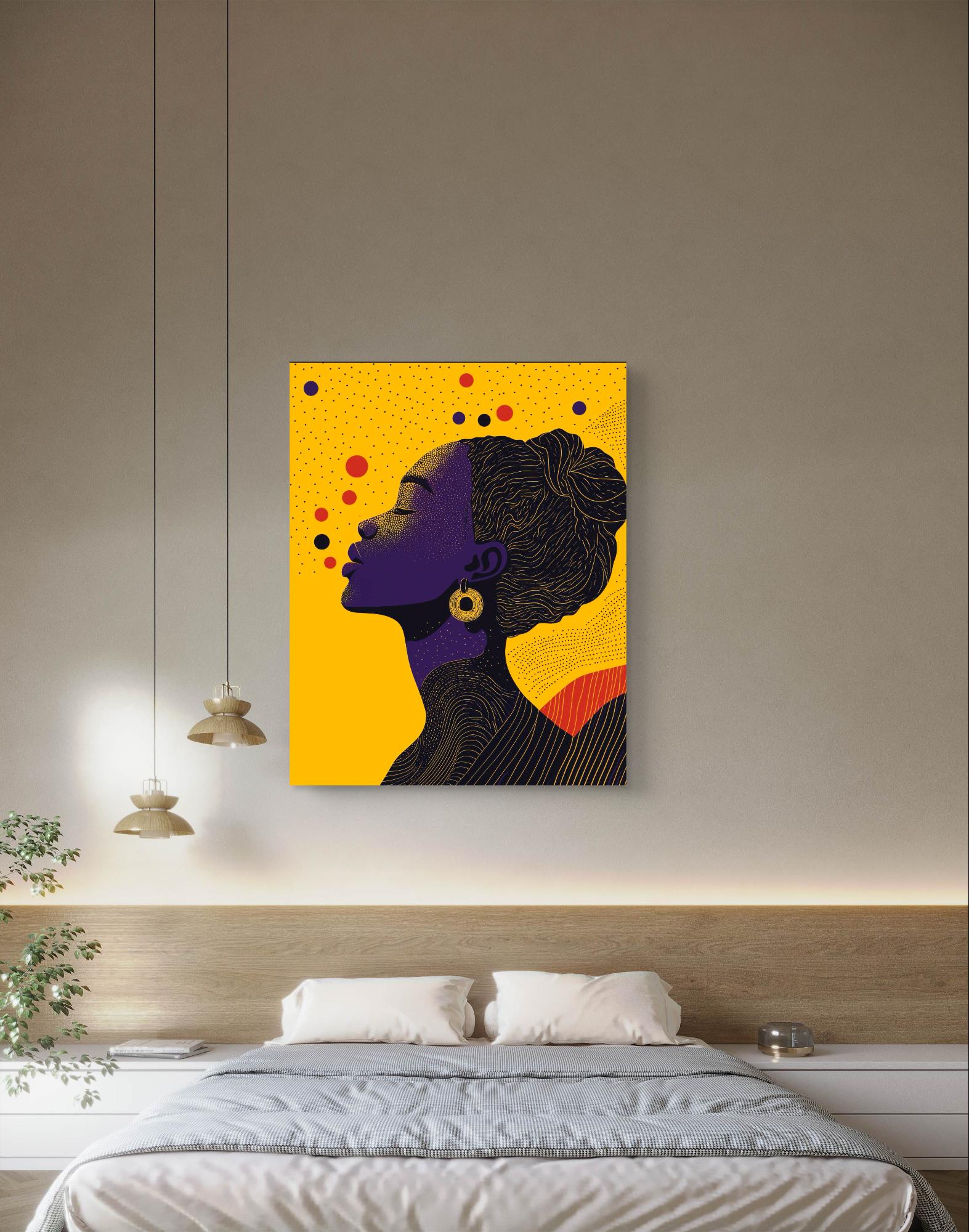 Afrocentric Wall Art
Abstract Silhouette Art
Bold Yellow Canvas Print
Black Woman Art Decor
Contemporary Afro Art
Empowerment Artwork
African American Art Print
Modern Feminine Wall Art
Vibrant Abstract Canvas
Cultural Identity Artwork
Afro Art