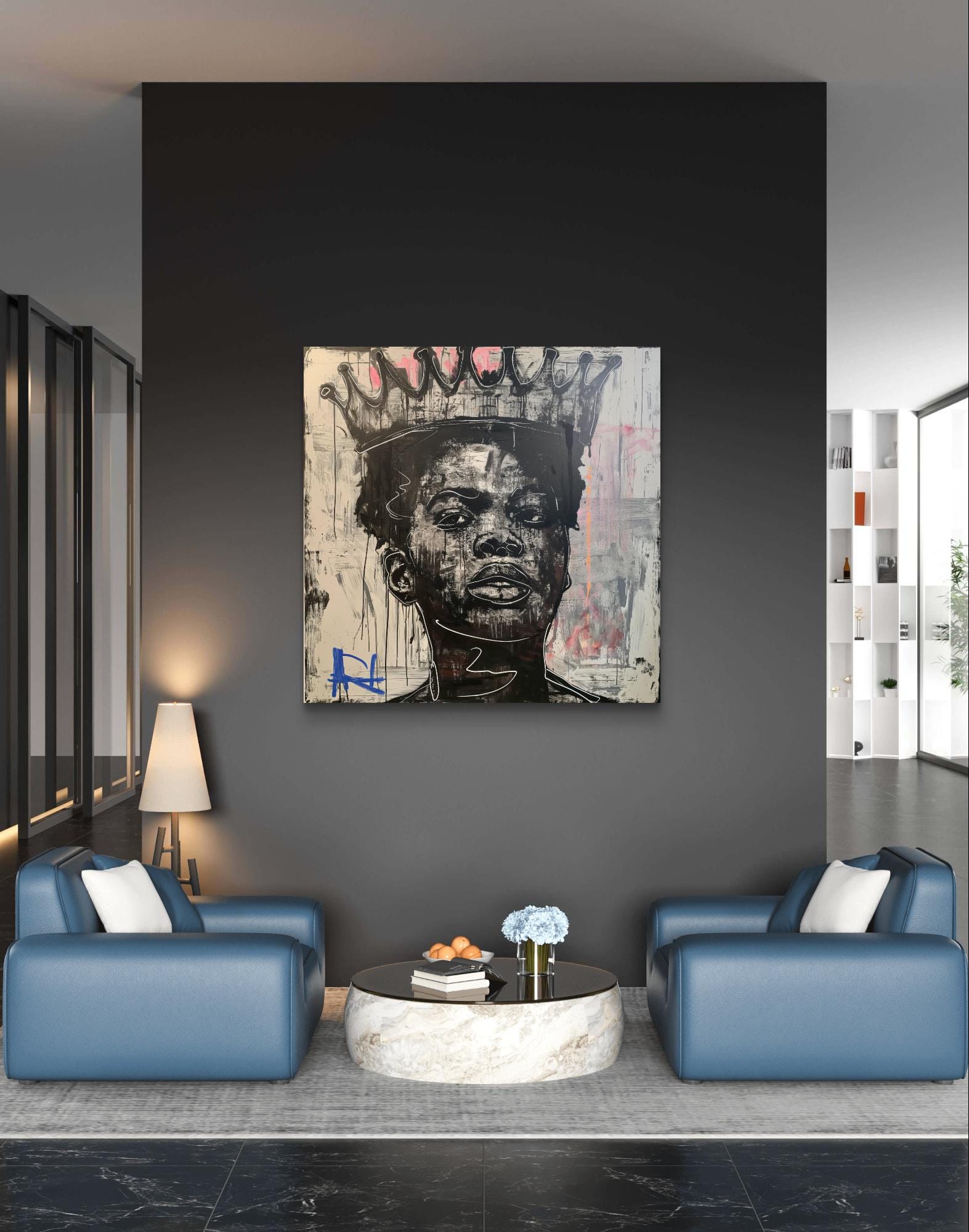 Abstract Portrait Art
Crowned Royalty Canvas
Modern Empowerment Art
Vibrant Colorful Wall Art
Urban-Inspired Artwork
Minimalist Canvas Prints
Contemporary Wall Decor
Black and White Canvas
Bold Artistic Portrait
Color Accents Canvas Art