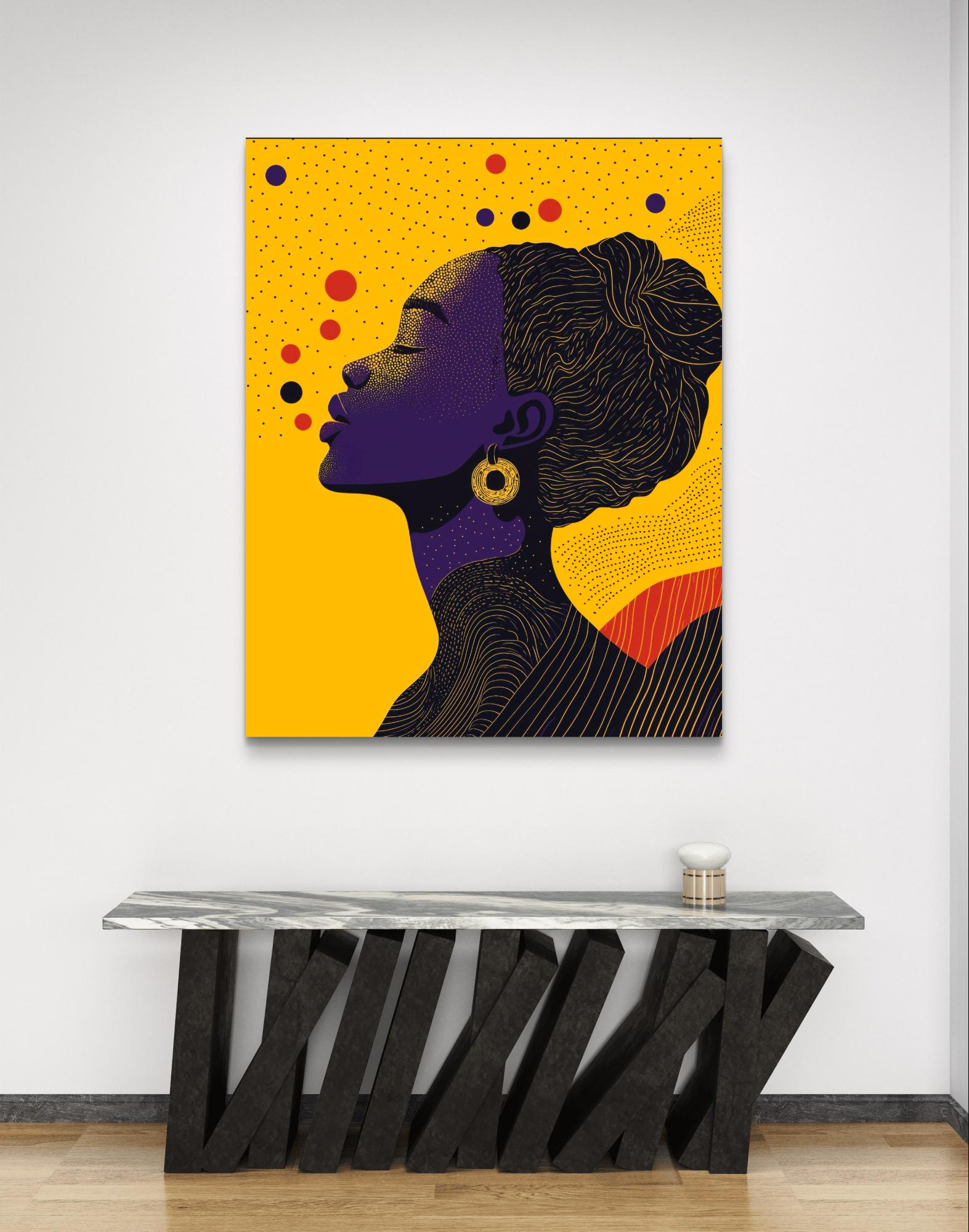 Afrocentric Wall Art
Abstract Silhouette Art
Bold Yellow Canvas Print
Black Woman Art Decor
Contemporary Afro Art
Empowerment Artwork
African American Art Print
Modern Feminine Wall Art
Vibrant Abstract Canvas
Cultural Identity Artwork
Afro Art